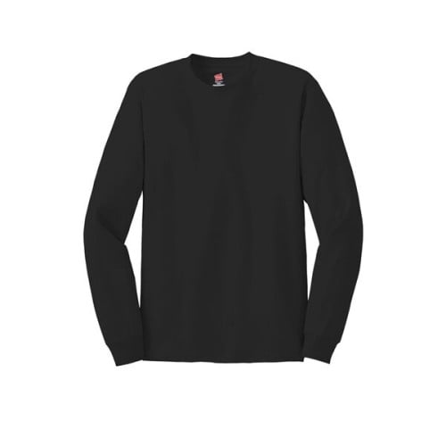 Hanes - Authentic 100% Cotton Long Sleeve T-Shirt.