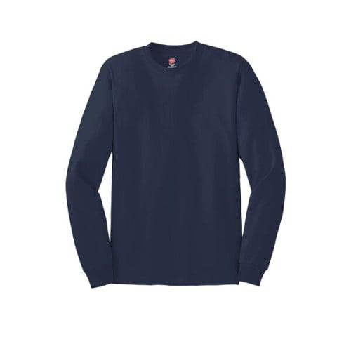 Hanes - Authentic 100% Cotton Long Sleeve T-Shirt.