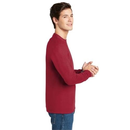 Hanes - Authentic 100% Cotton Long Sleeve T-Shirt.