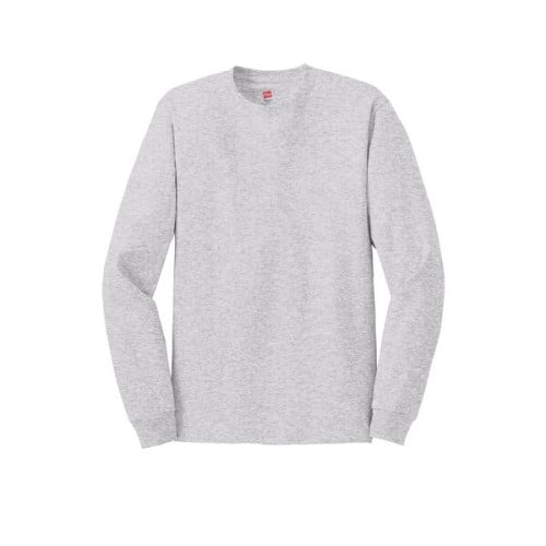 Hanes - Authentic 100% Cotton Long Sleeve T-Shirt.