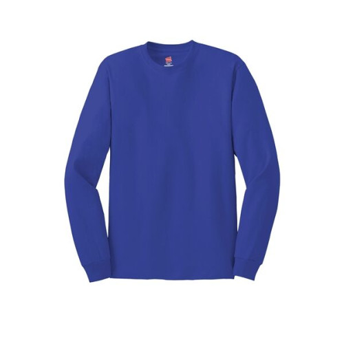 Hanes - Authentic 100% Cotton Long Sleeve T-Shirt.