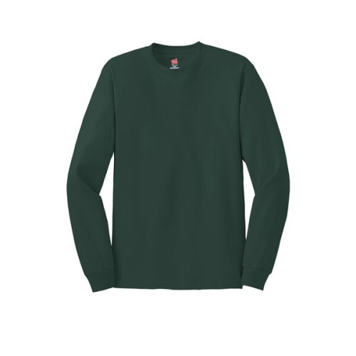 Hanes - Authentic 100% Cotton Long Sleeve T-Shirt.