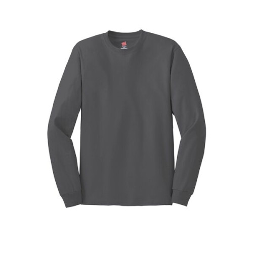 Hanes - Authentic 100% Cotton Long Sleeve T-Shirt.