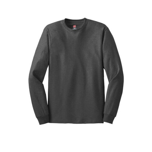 Hanes - Authentic 100% Cotton Long Sleeve T-Shirt.