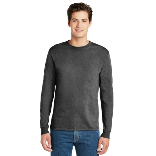 Hanes - Authentic 100% Cotton Long Sleeve T-Shirt.