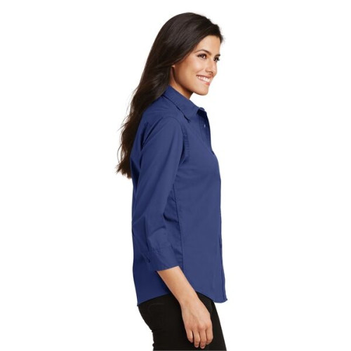 Port Authority Women's 3/4-Sleeve Easy Care Shirt.