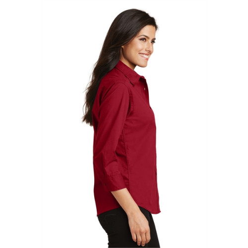 Port Authority Women's 3/4-Sleeve Easy Care Shirt.