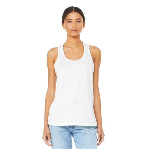 BELLA+CANVAS Women's Jersey Racerback Tank.