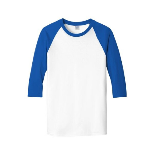 Gildan Heavy Cotton 3/4-Sleeve Raglan T-Shirt.