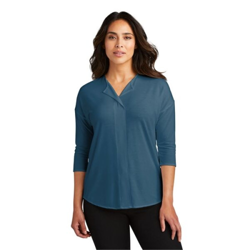 Port Authority Women's Concept 3/4-Sleeve Soft Split Neck...