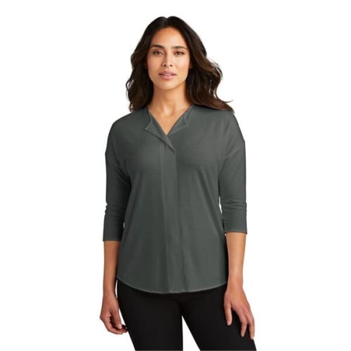 Port Authority Women's Concept 3/4-Sleeve Soft Split Neck...