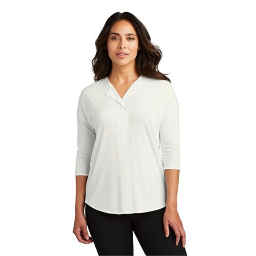Port Authority Women's Concept 3/4-Sleeve Soft Split Neck...
