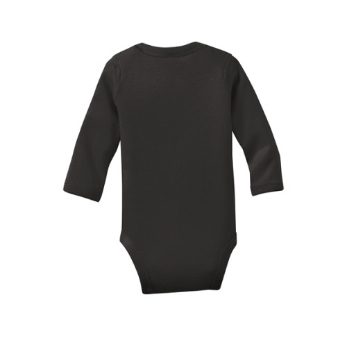 Rabbit Skins Infant Long Sleeve Baby Rib Bodysuit.