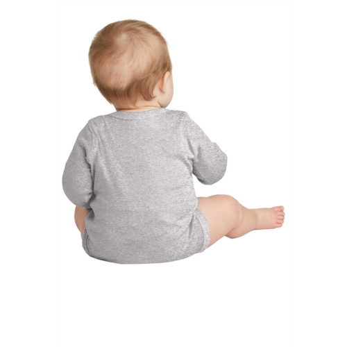 Rabbit Skins Infant Long Sleeve Baby Rib Bodysuit.