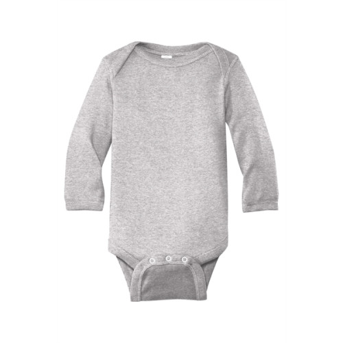 Rabbit Skins Infant Long Sleeve Baby Rib Bodysuit.