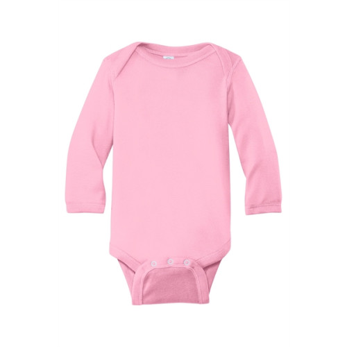 Rabbit Skins Infant Long Sleeve Baby Rib Bodysuit.