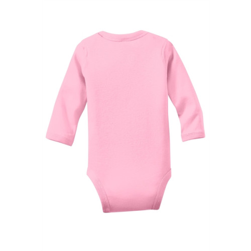 Rabbit Skins Infant Long Sleeve Baby Rib Bodysuit.