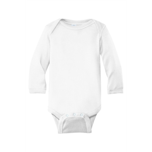Rabbit Skins Infant Long Sleeve Baby Rib Bodysuit.