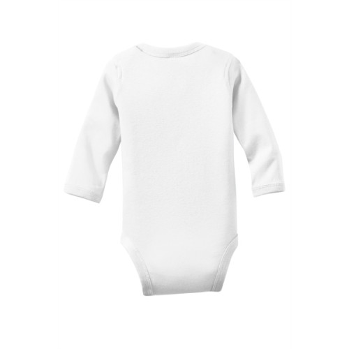 Rabbit Skins Infant Long Sleeve Baby Rib Bodysuit.