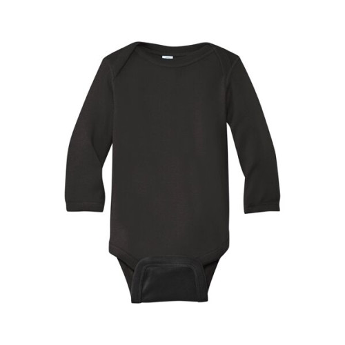Rabbit Skins Infant Long Sleeve Baby Rib Bodysuit.