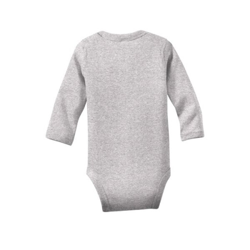 Rabbit Skins Infant Long Sleeve Baby Rib Bodysuit.