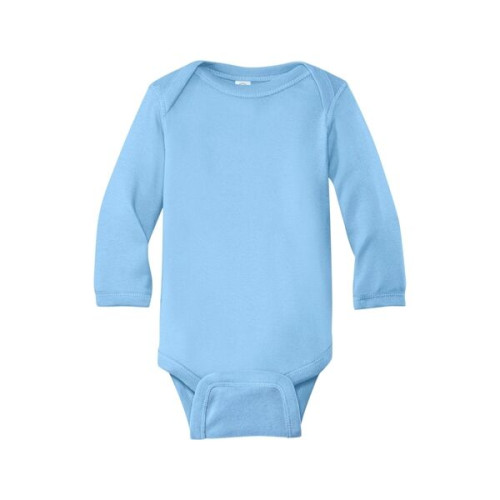 Rabbit Skins Infant Long Sleeve Baby Rib Bodysuit.
