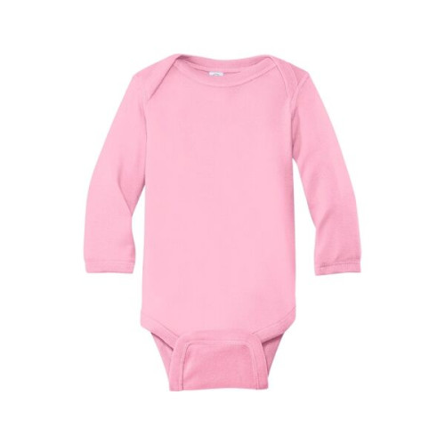 Rabbit Skins Infant Long Sleeve Baby Rib Bodysuit.