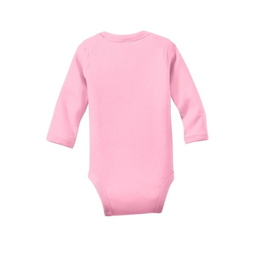 Rabbit Skins Infant Long Sleeve Baby Rib Bodysuit.