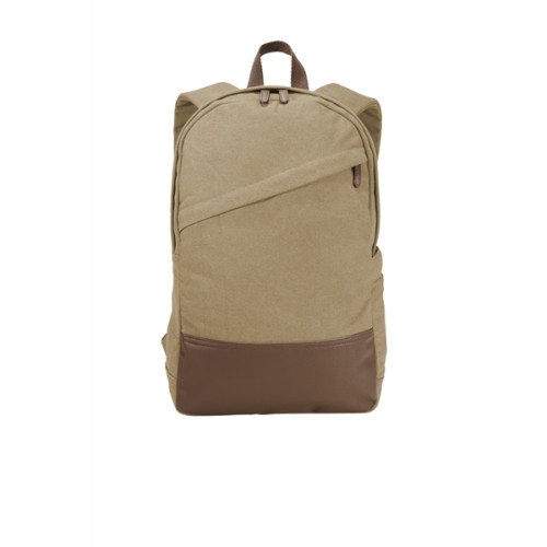 Port Authority Cotton Canvas Backpack.