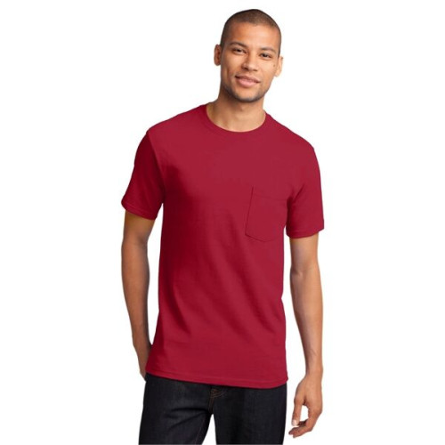 Port & Co Tall Essential Pocket Tee.