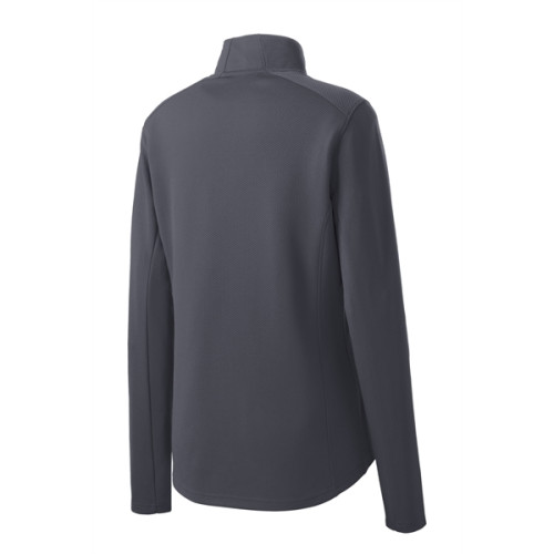 Sport-Tek Women's Sport-Wick Textured 1/4-Zip Pullover.
