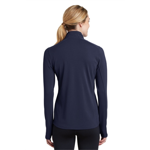 Sport-Tek Women's Sport-Wick Textured 1/4-Zip Pullover.