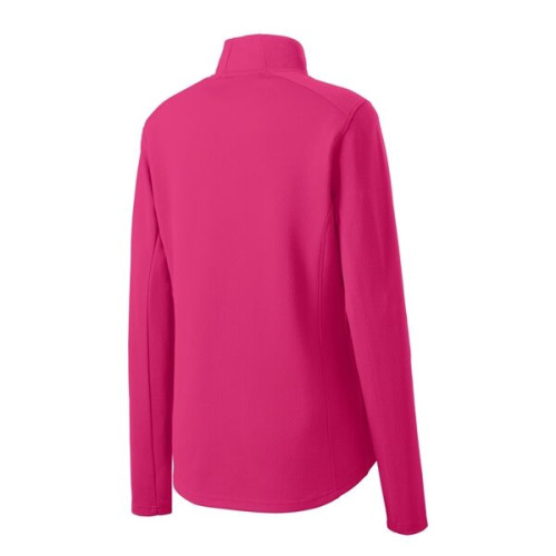 Sport-Tek Women's Sport-Wick Textured 1/4-Zip Pullover.