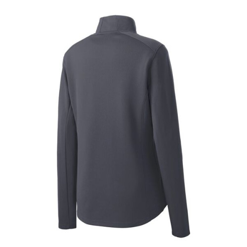 Sport-Tek Women's Sport-Wick Textured 1/4-Zip Pullover.