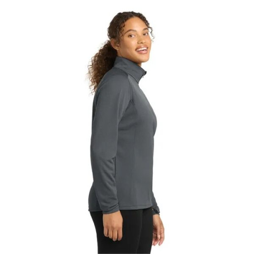Sport-Tek Women's Sport-Wick Textured 1/4-Zip Pullover.