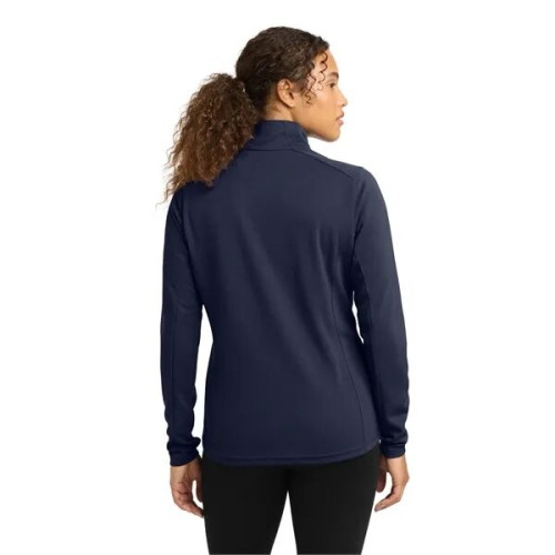Sport-Tek Women's Sport-Wick Textured 1/4-Zip Pullover.