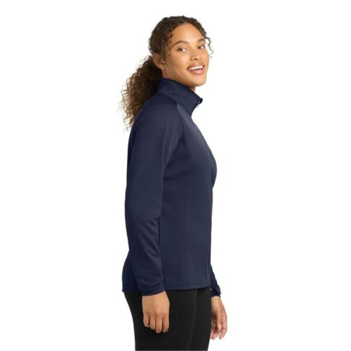 Sport-Tek Women's Sport-Wick Textured 1/4-Zip Pullover.