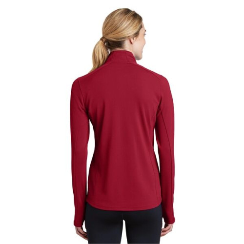 Sport-Tek Women's Sport-Wick Textured 1/4-Zip Pullover.