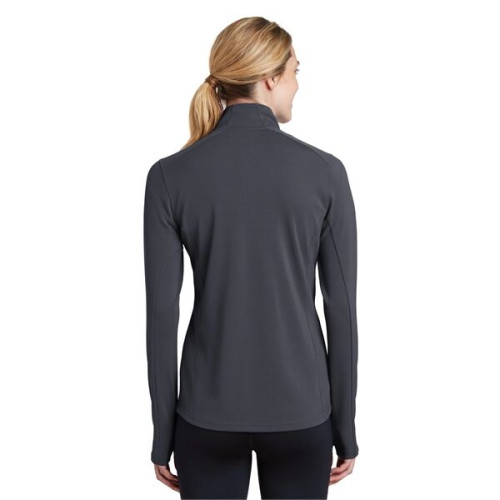 Sport-Tek Women's Sport-Wick Textured 1/4-Zip Pullover.