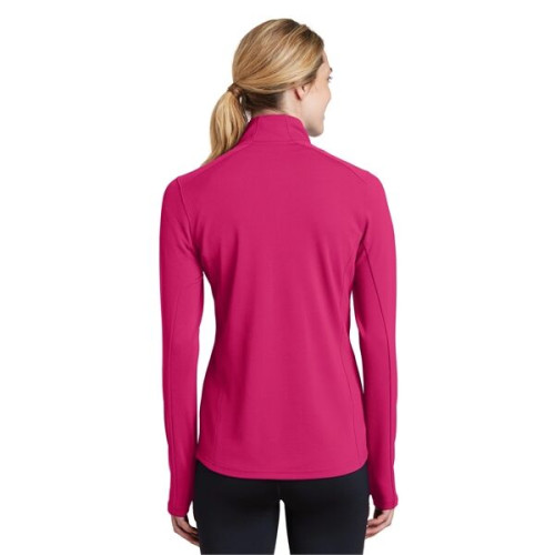 Sport-Tek Women's Sport-Wick Textured 1/4-Zip Pullover.