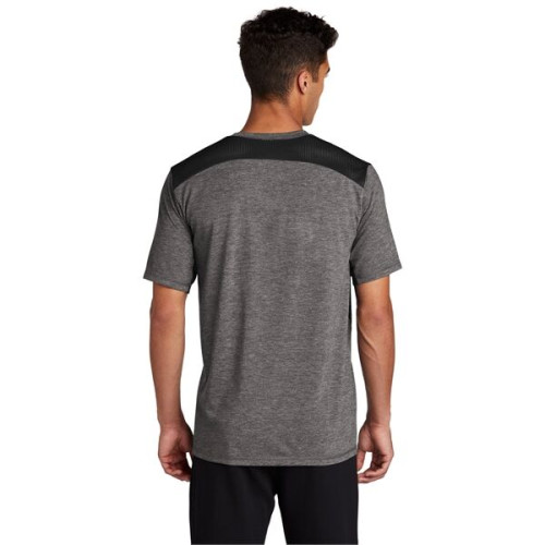 Sport-Tek PosiCharge Tri-Blend Wicking Draft Tee.