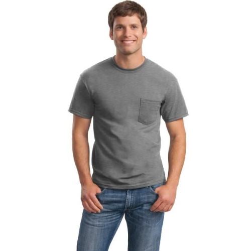 Gildan - DryBlend 50 Cotton/50 Poly Pocket T-Shirt.