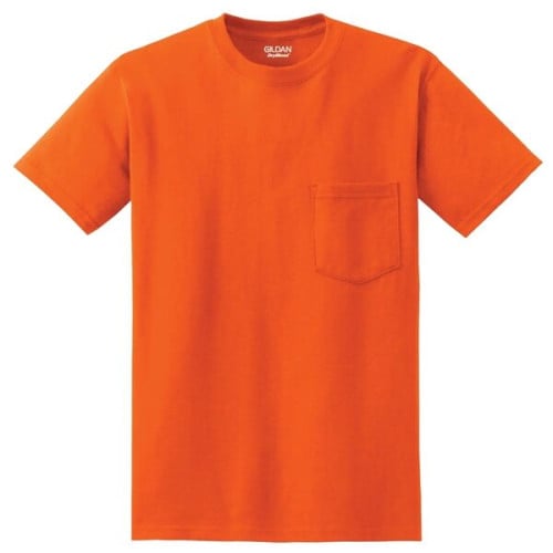 Gildan - DryBlend 50 Cotton/50 Poly Pocket T-Shirt.