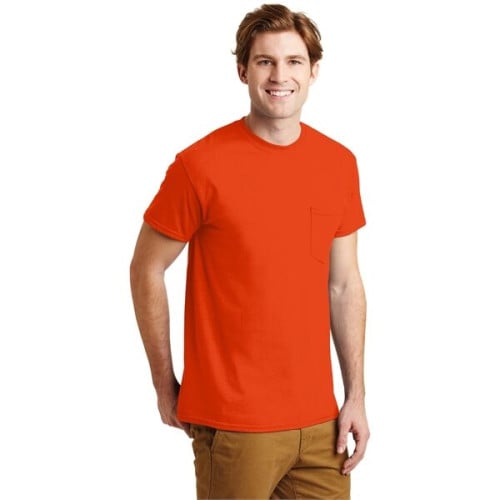 Gildan - DryBlend 50 Cotton/50 Poly Pocket T-Shirt.