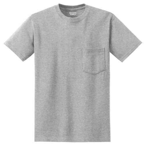 Gildan - DryBlend 50 Cotton/50 Poly Pocket T-Shirt.