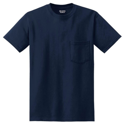 Gildan - DryBlend 50 Cotton/50 Poly Pocket T-Shirt.