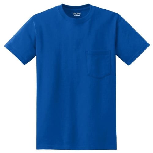 Gildan - DryBlend 50 Cotton/50 Poly Pocket T-Shirt.