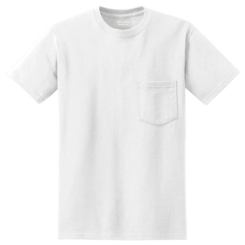 Gildan - DryBlend 50 Cotton/50 Poly Pocket T-Shirt.