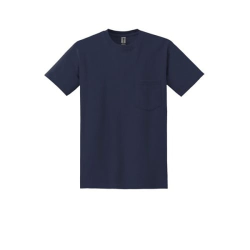 Gildan - DryBlend 50 Cotton/50 Poly Pocket T-Shirt.