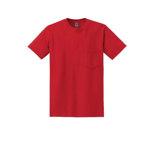 Gildan - DryBlend 50 Cotton/50 Poly Pocket T-Shirt.